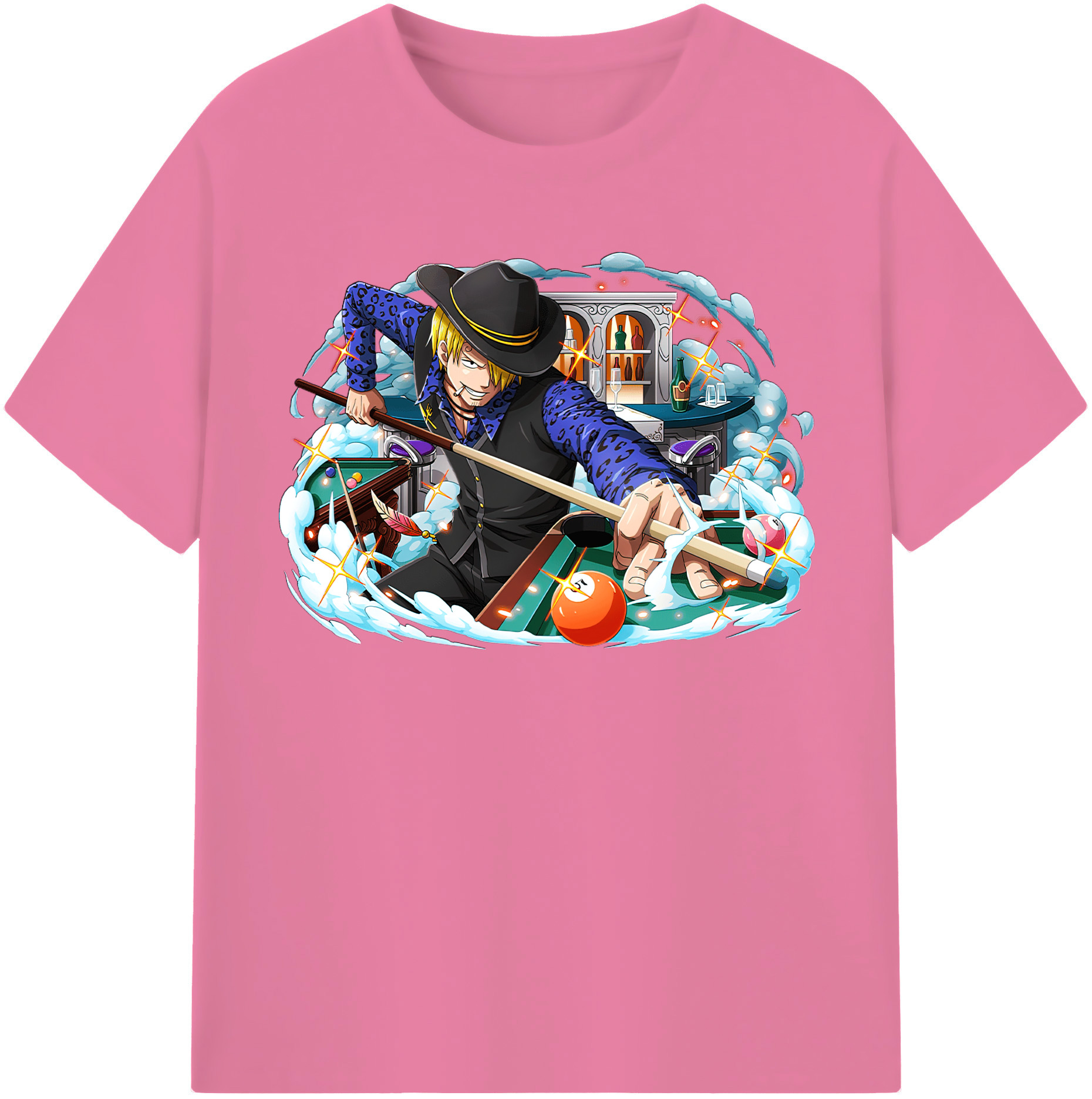 ワンピース サンジ ONE PIECE Sanji 綿100％半袖Tシャツ（フロントプリント）